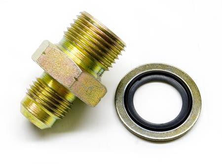 Fitting, Metric 18mm to 6AN, Male to Male (For coolant, fuel,  or oil)